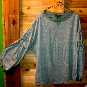 Suzanne Betro Tie Sleeve Top